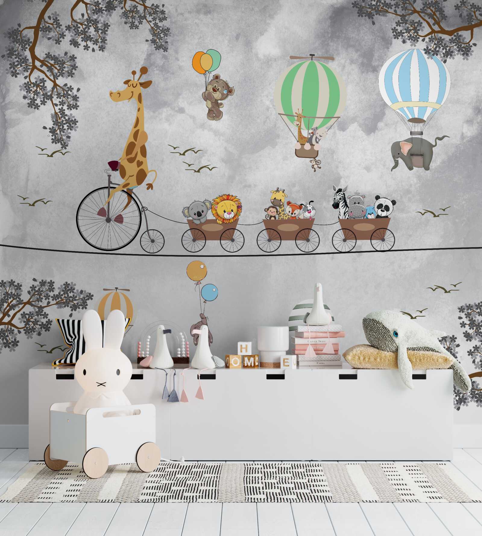 Fotobehang jonge gymnasten in de klas