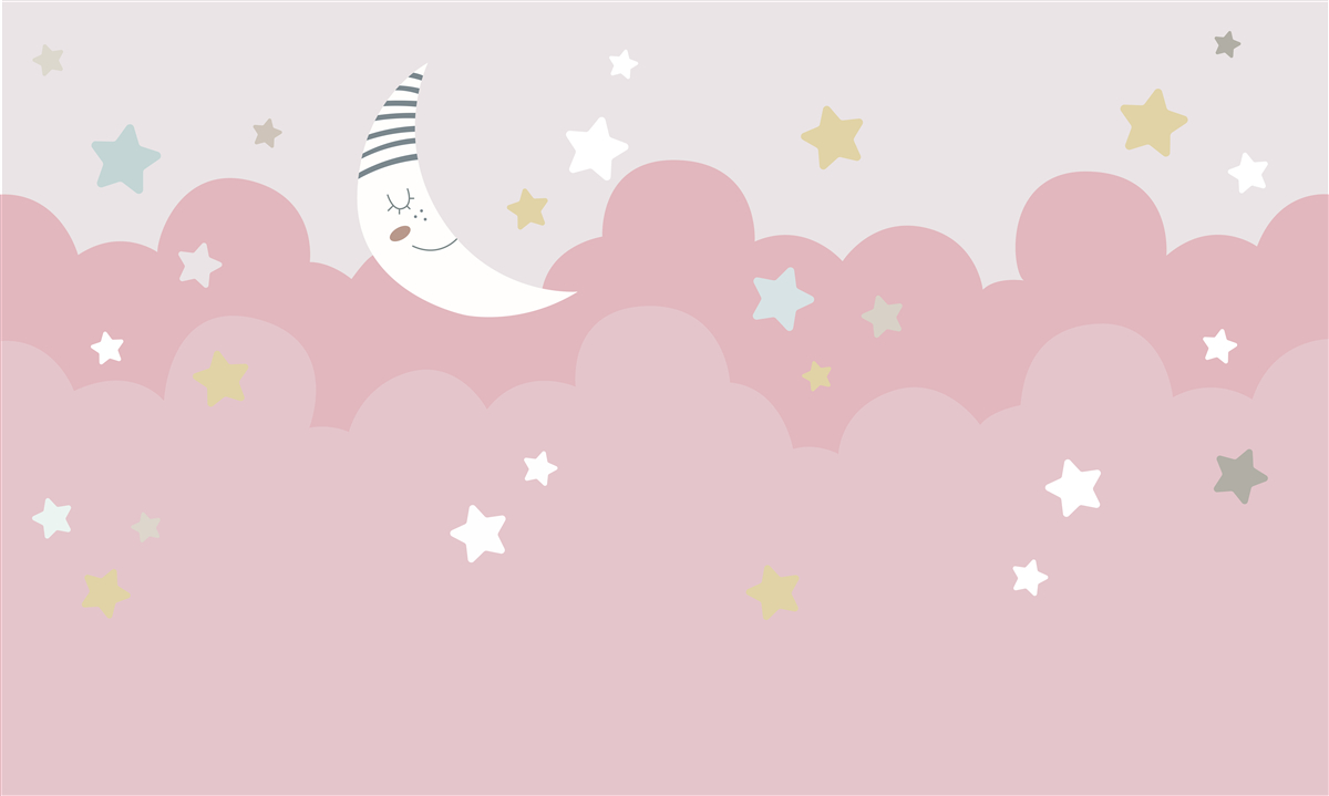 Fotobehang de maan gaat rusten