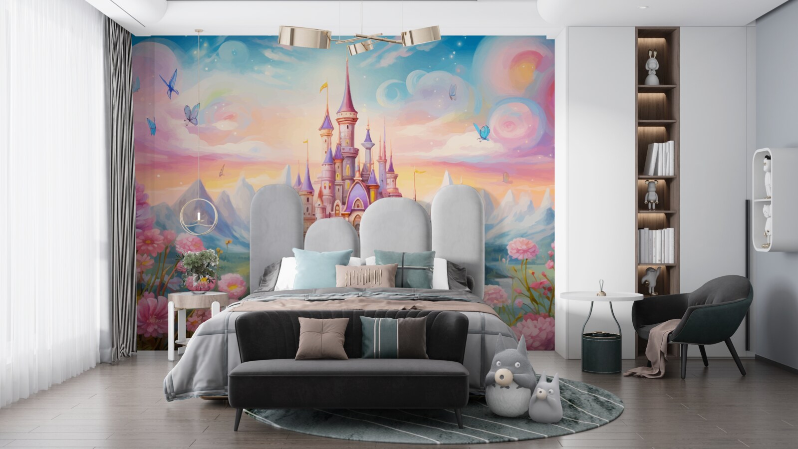 Fotobehang prinsessenbloem vestingwerken