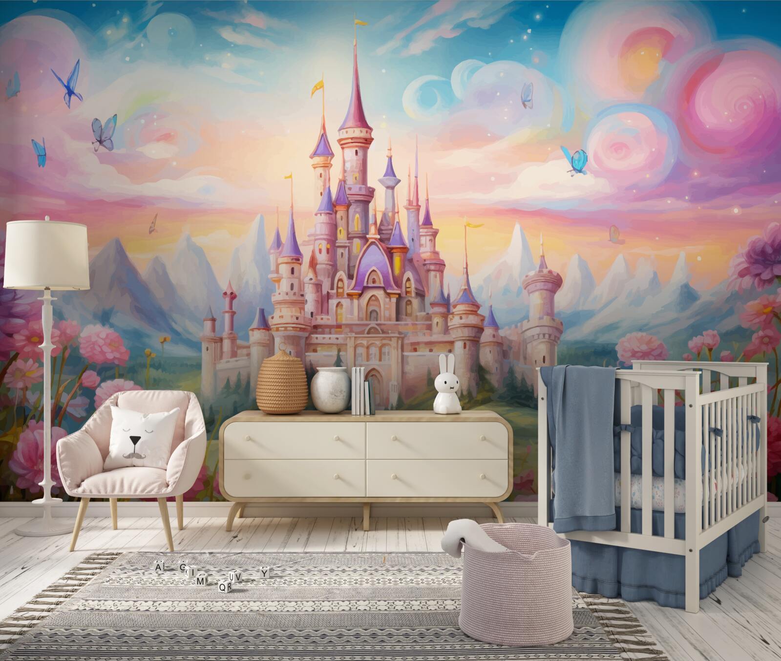 Fotobehang prinsessenbloem vestingwerken