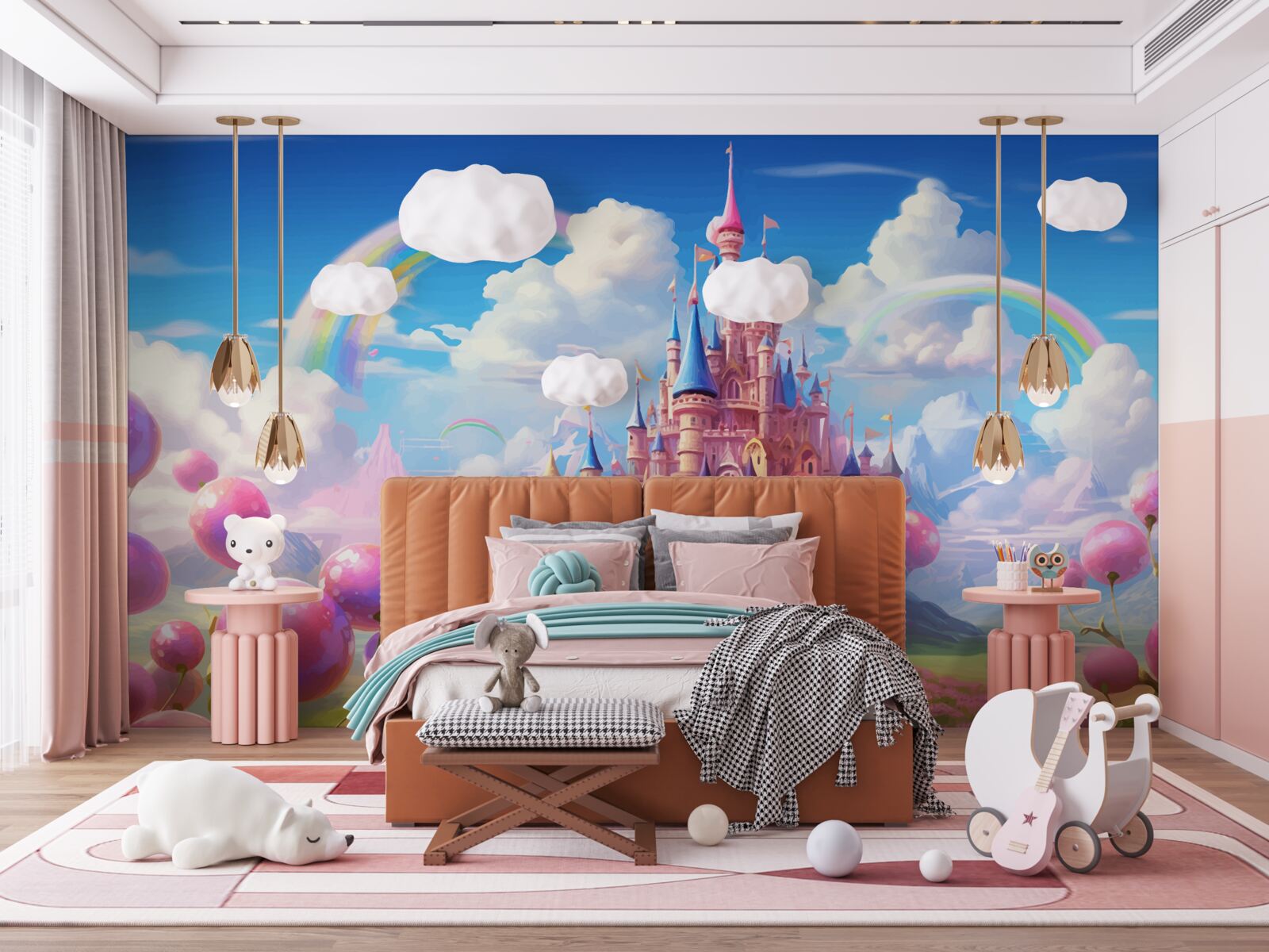 Fotobehang sprookjesprinsessenkasteel binnen handbereik