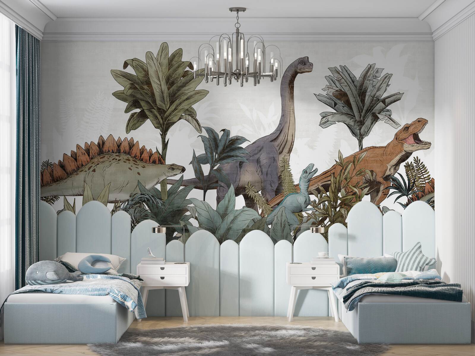 Fotobehang gigantische antieke dinosaurussen