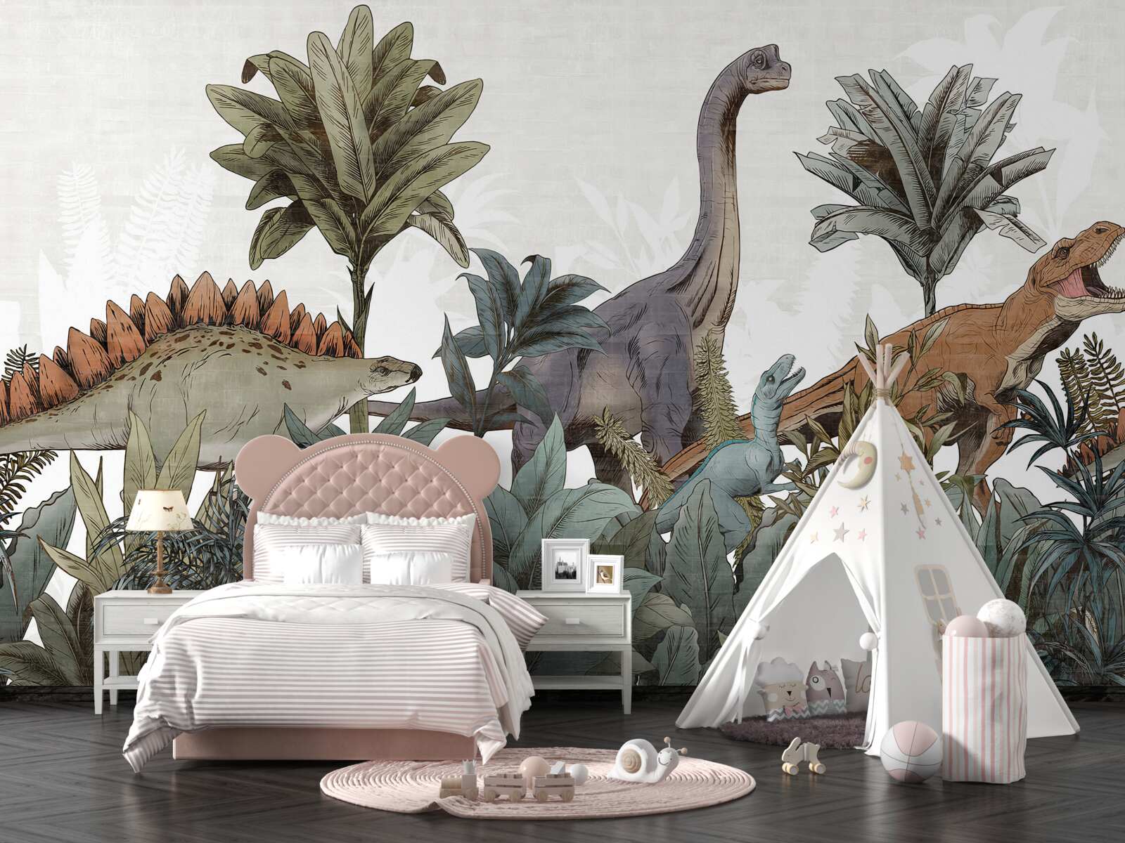 Fotobehang gigantische antieke dinosaurussen