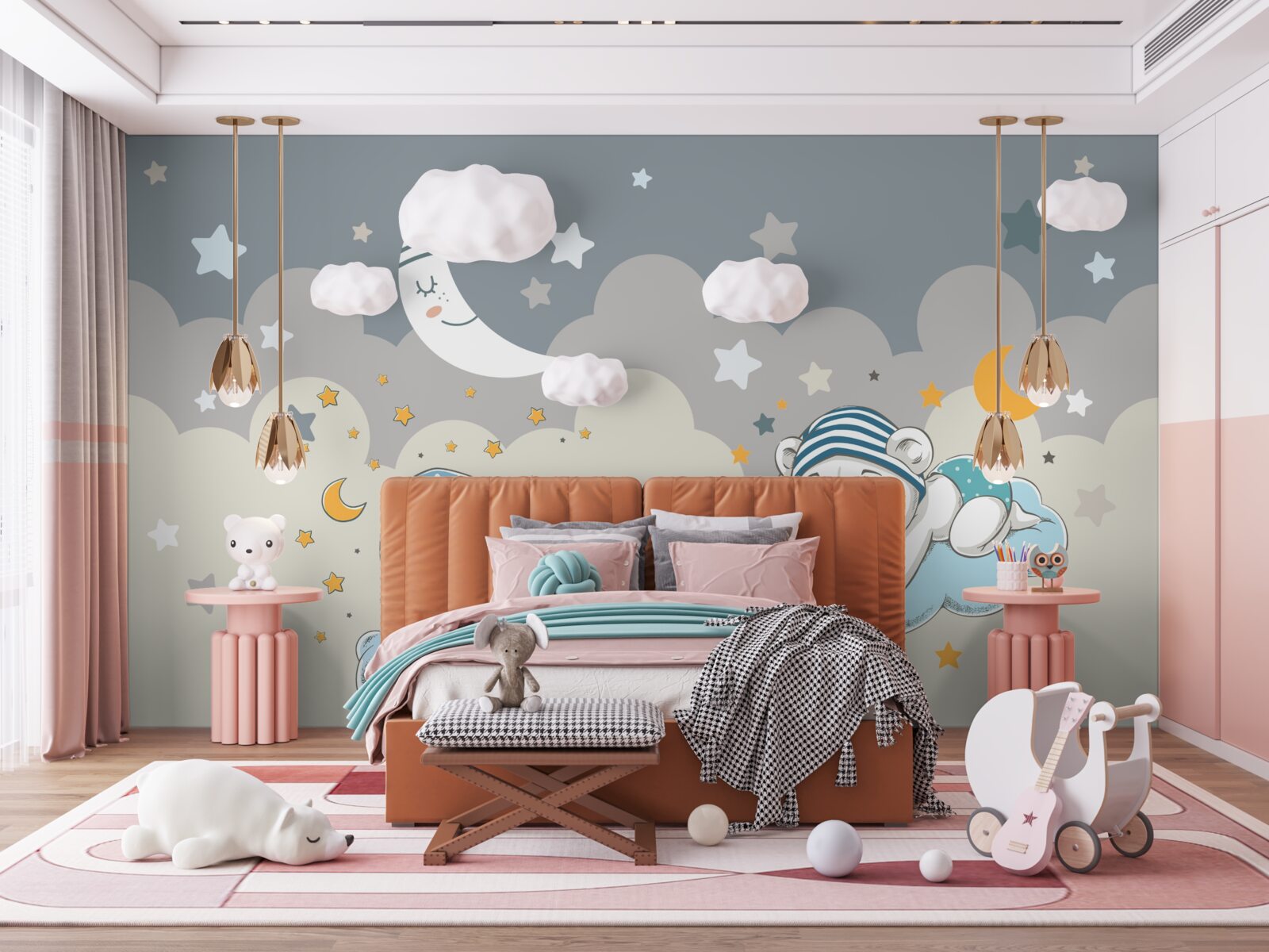 Fotobehang peuters gaan slapen