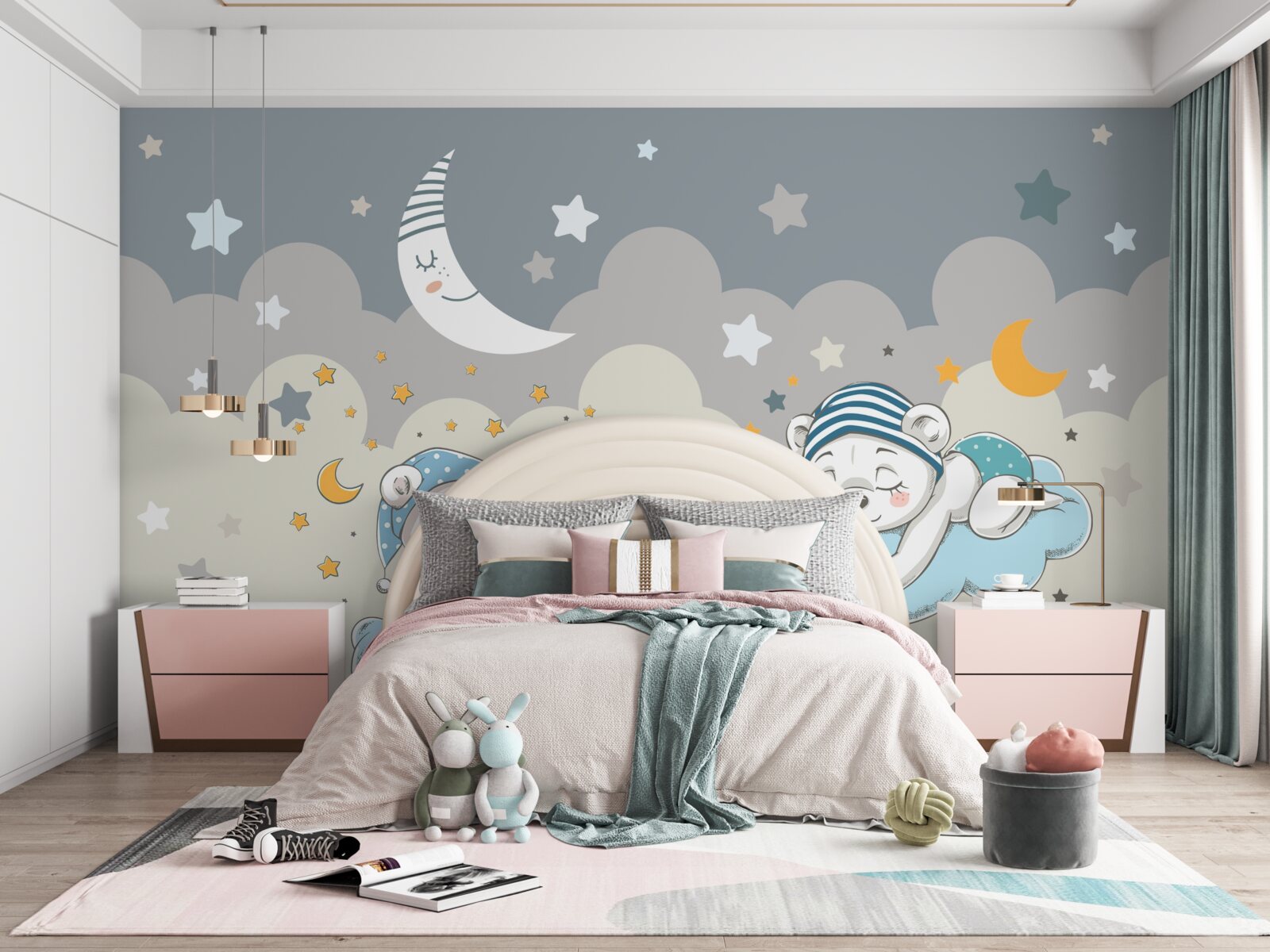 Fotobehang peuters gaan slapen