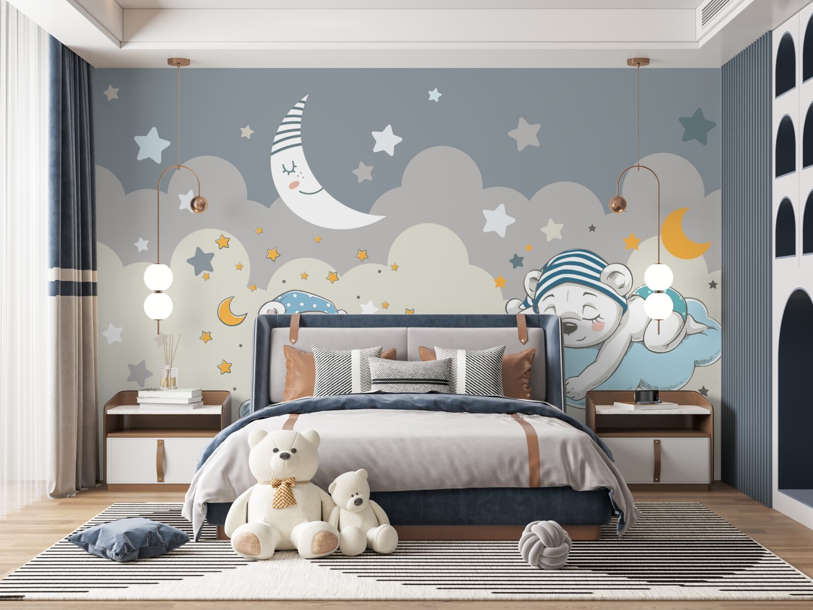 Fotobehang peuters gaan slapen