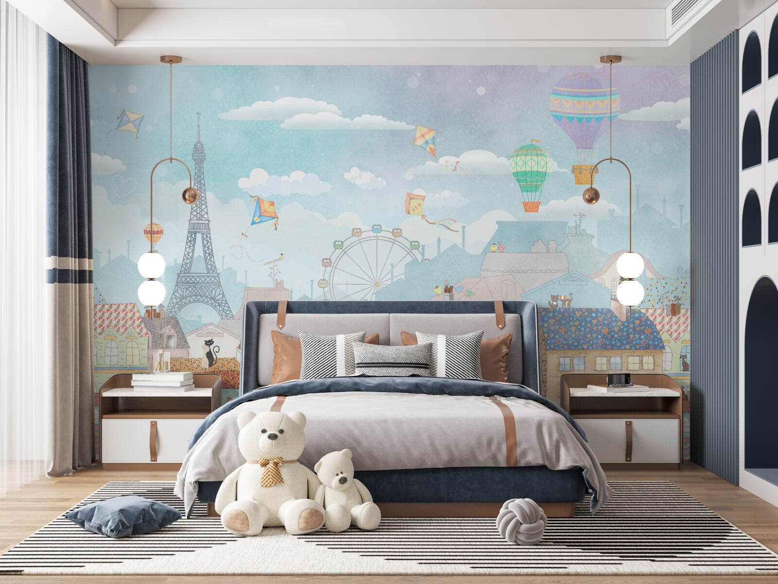 Fotobehang de charmante magische hoofdstad van parijs