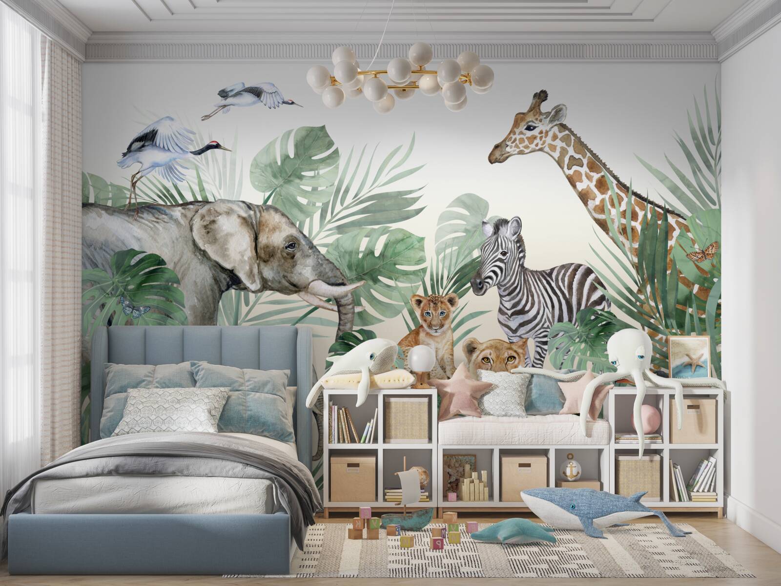 Fotobehang grote tropische dieren