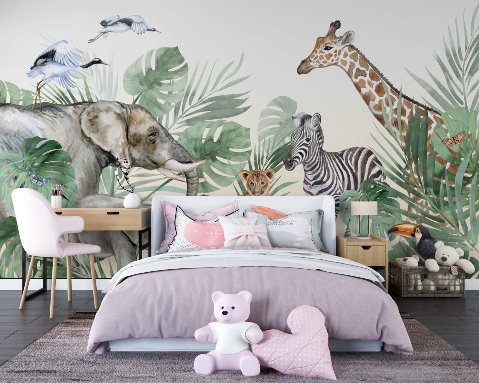 Fotobehang grote tropische dieren