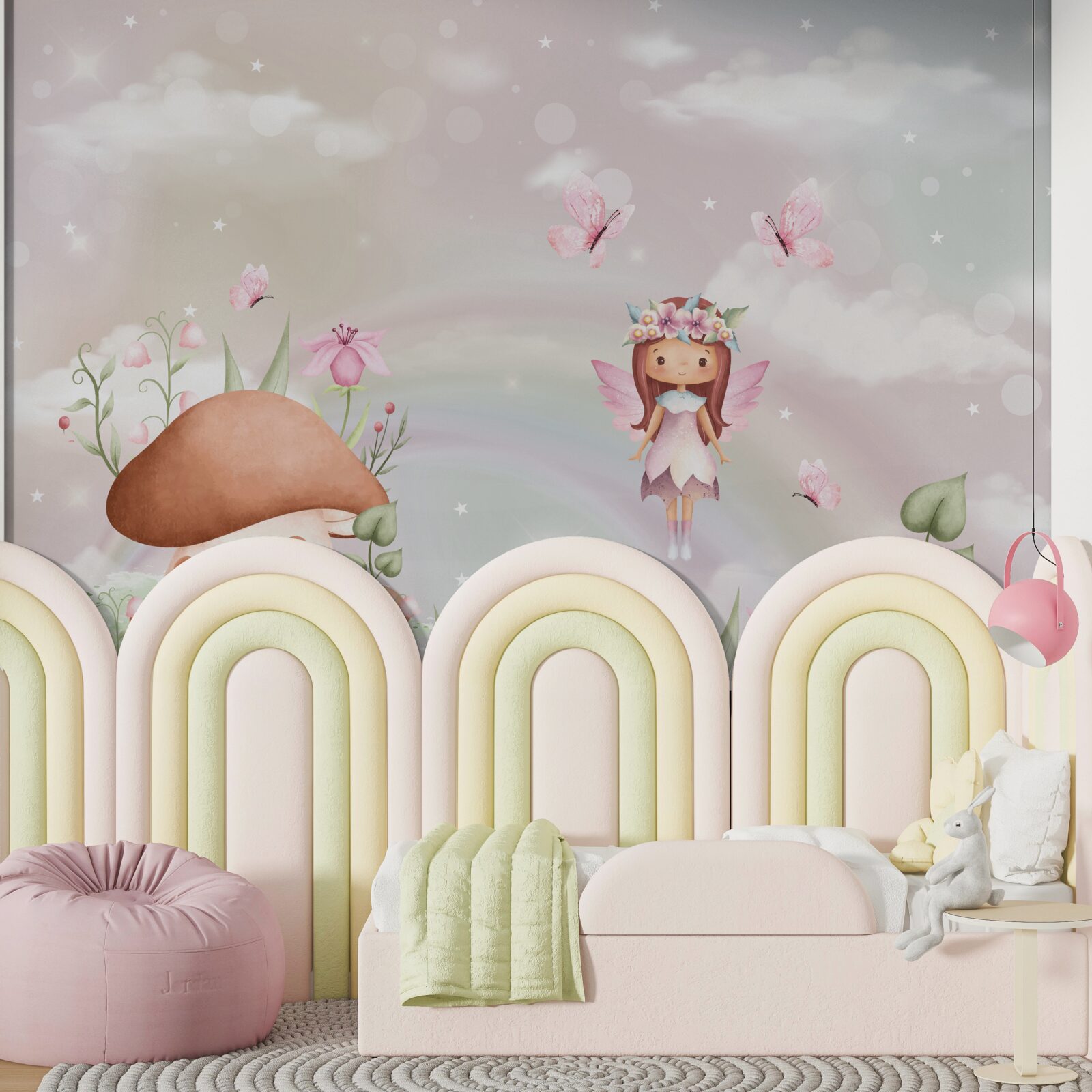 Fotobehang bosfeeënhuis