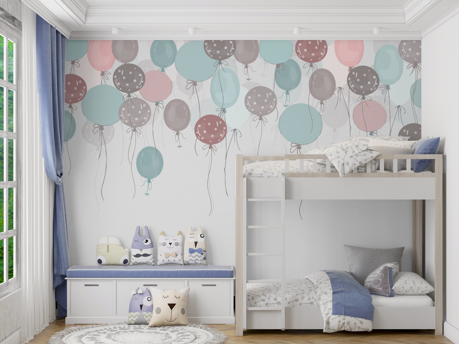 Fotobehang veel ballonnen