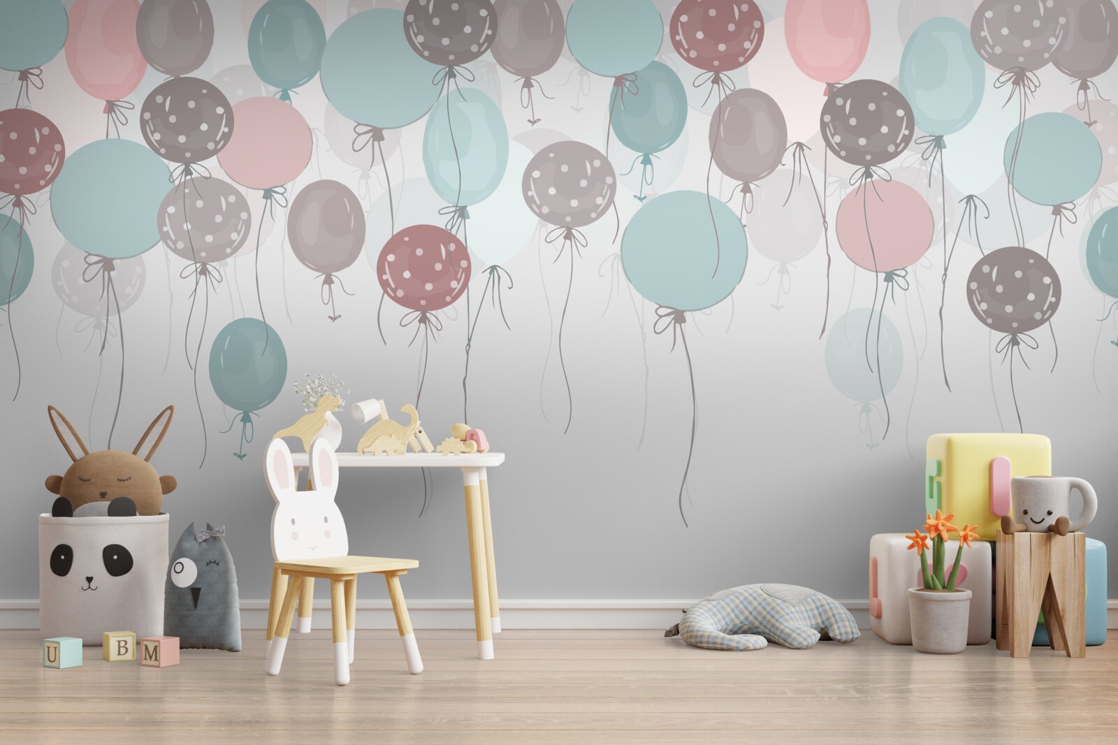 Fotobehang veel ballonnen