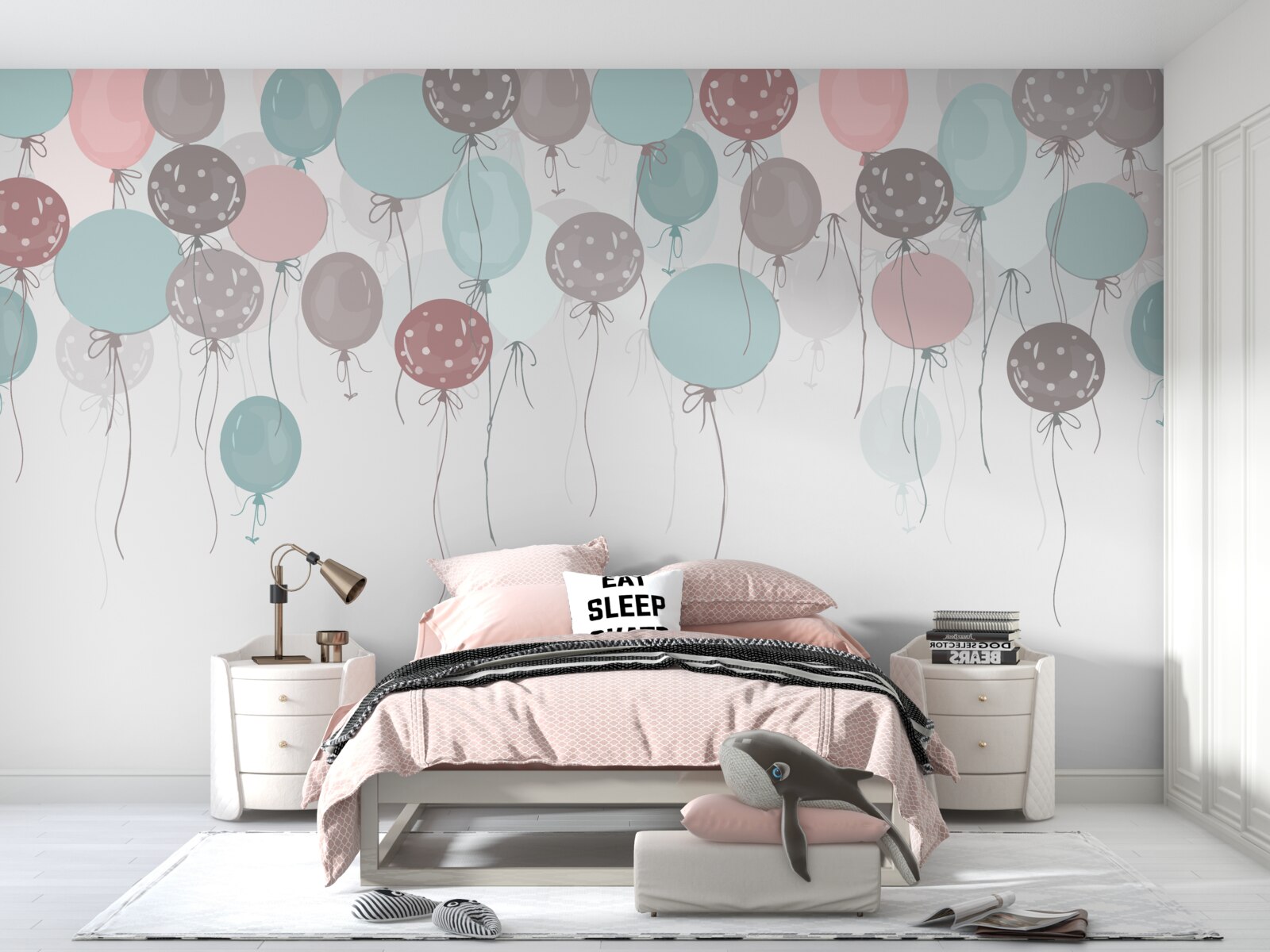 Fotobehang veel ballonnen