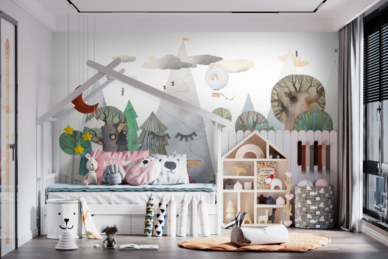 Fotobehang mysterieus magisch bos