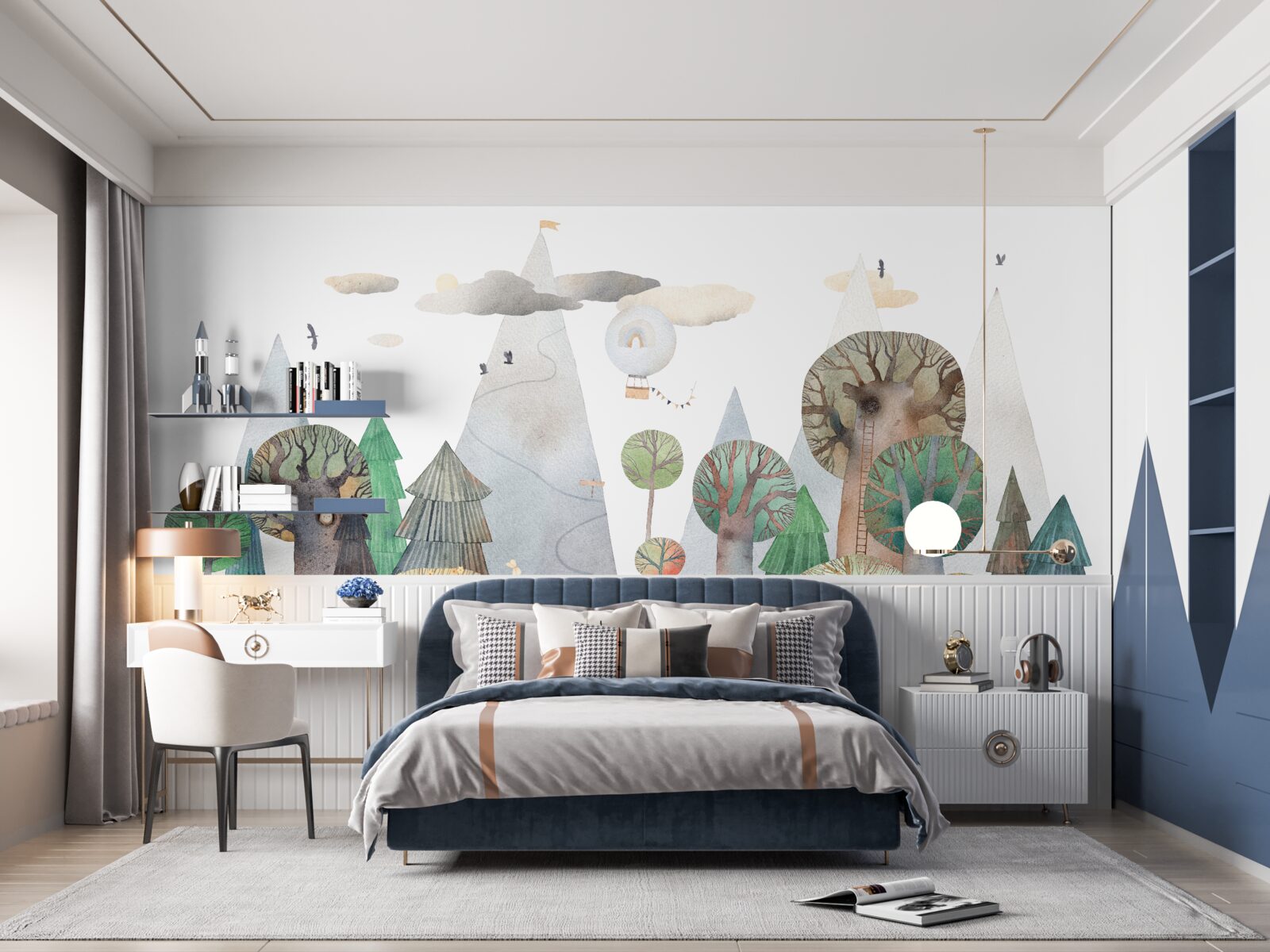 Fotobehang mysterieus magisch bos