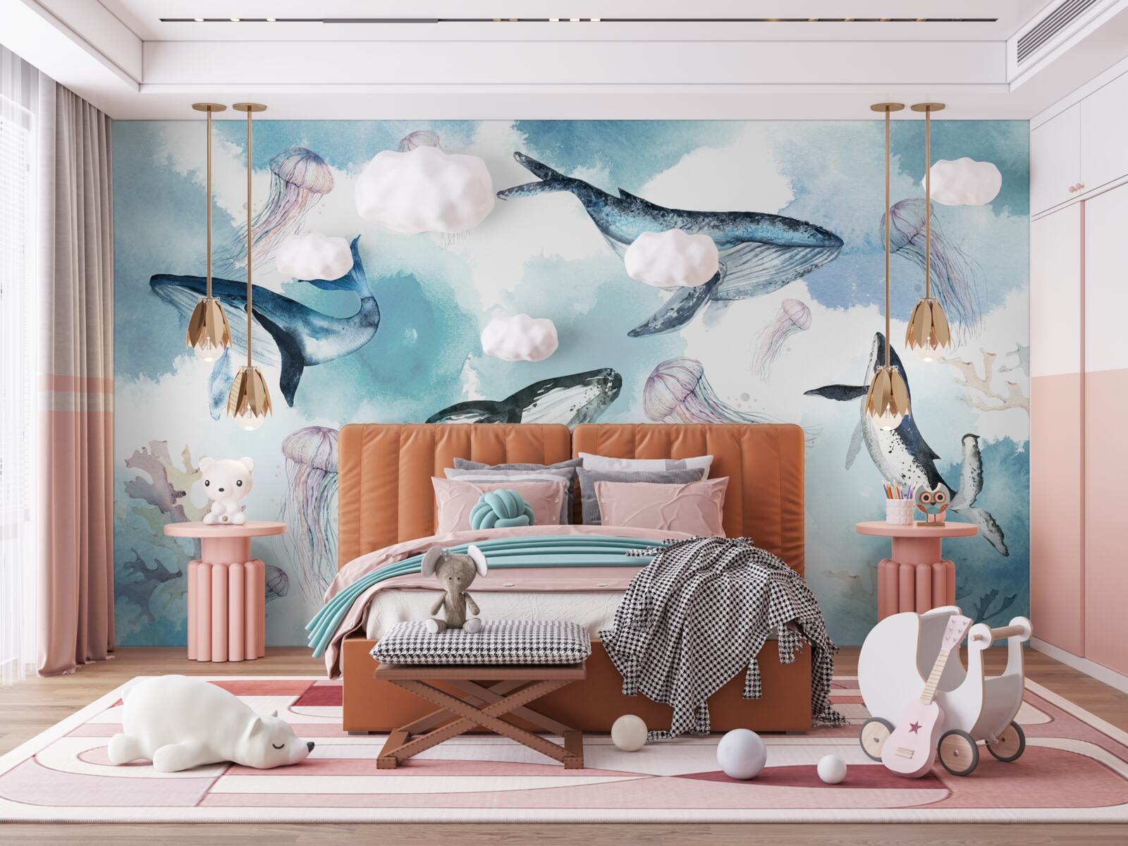 Fotobehang bewoners van de diepten van de oceaan