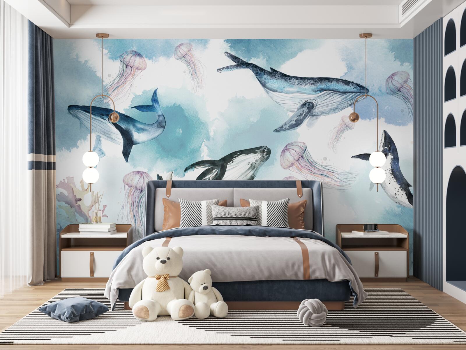 Fotobehang bewoners van de diepten van de oceaan