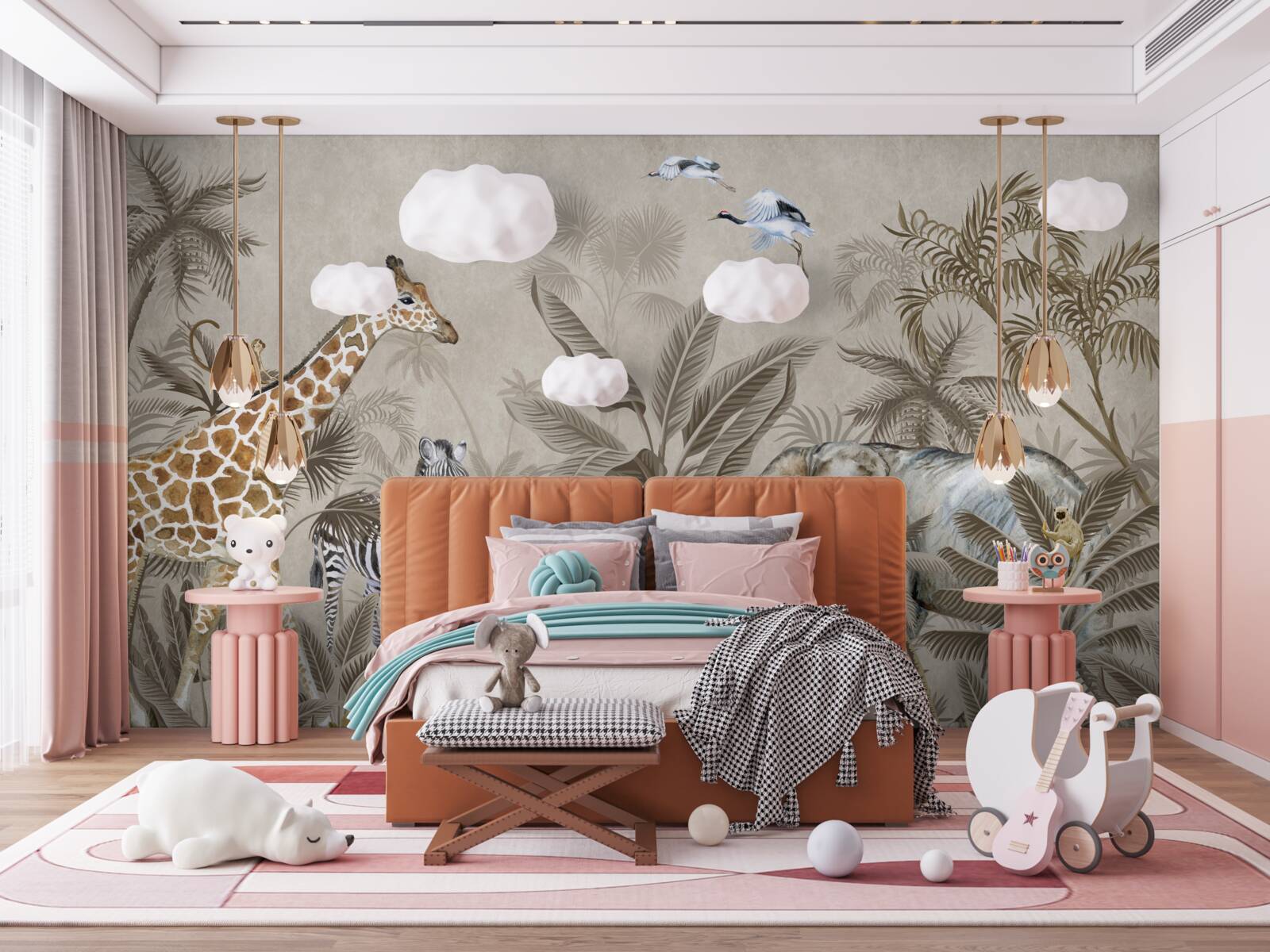 Fotobehang dieren houden van regen