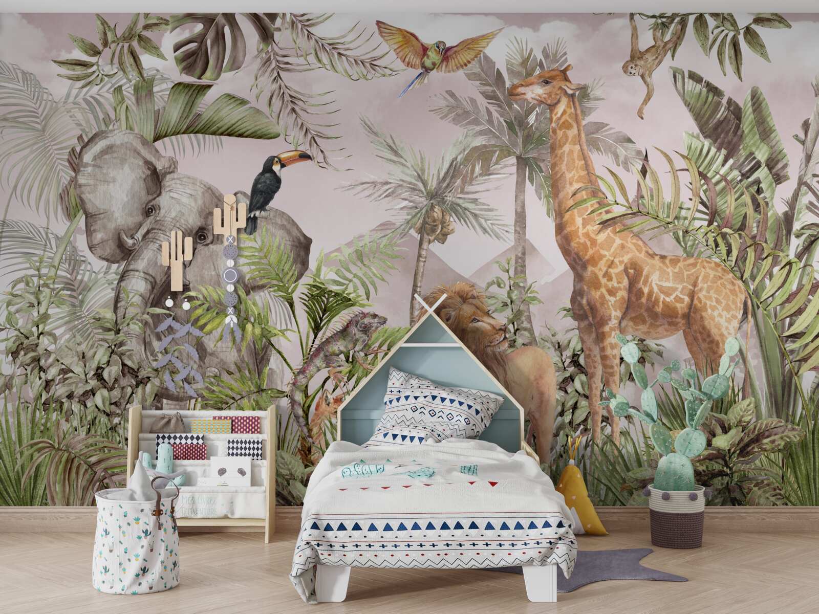 Fotobehang bewoners van tropische gebieden