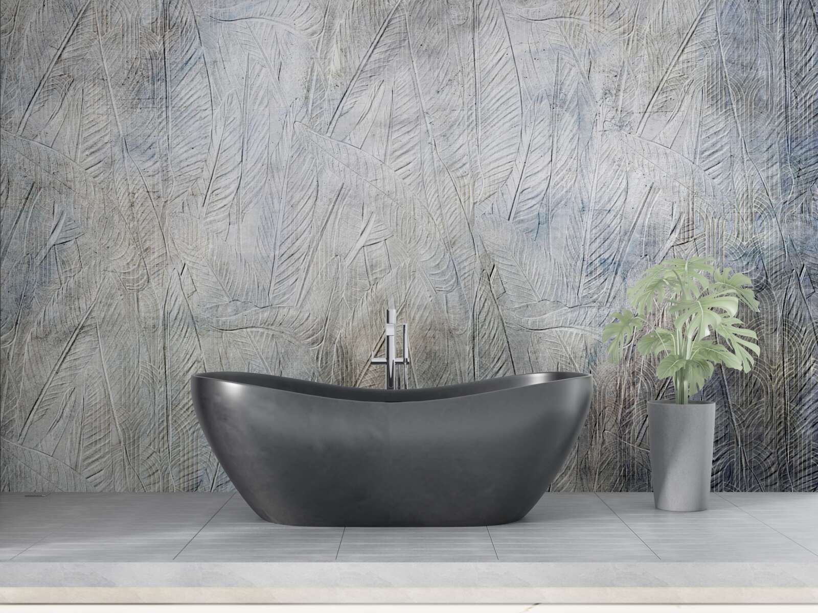 Fotobehang bladoppervlakte