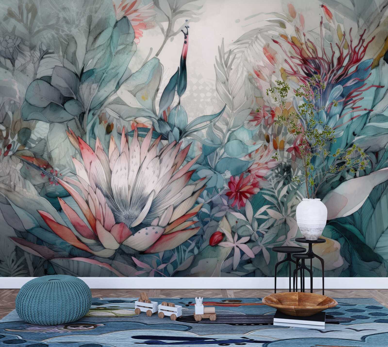 Fotobehang planten in tropische bossen