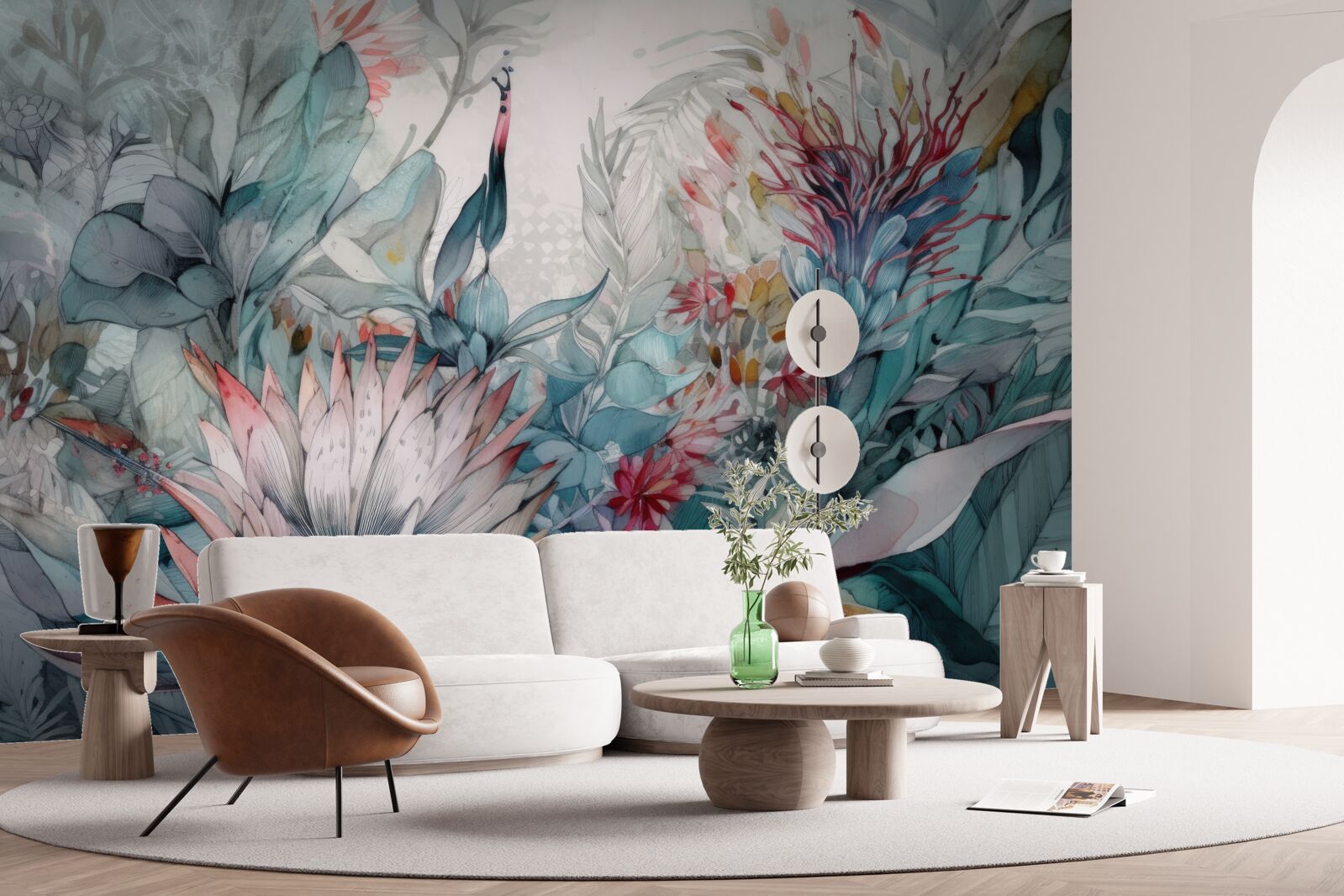 Fotobehang planten in tropische bossen