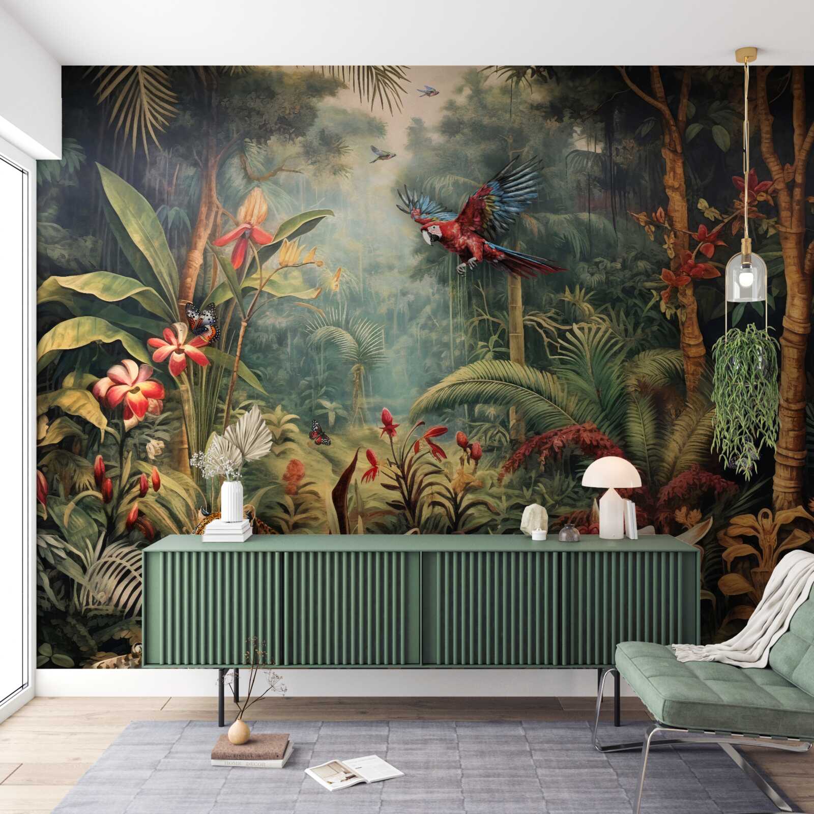 Fotobehang junglebewoners