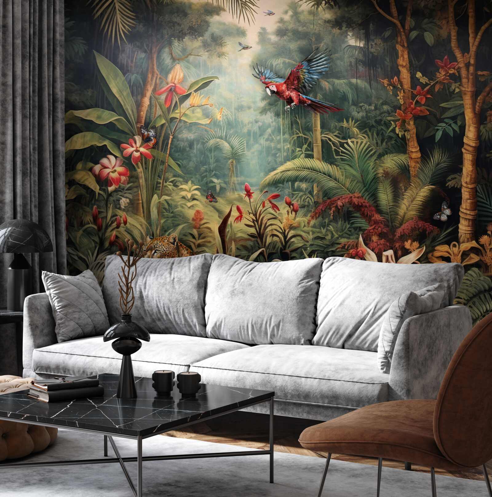 Fotobehang junglebewoners