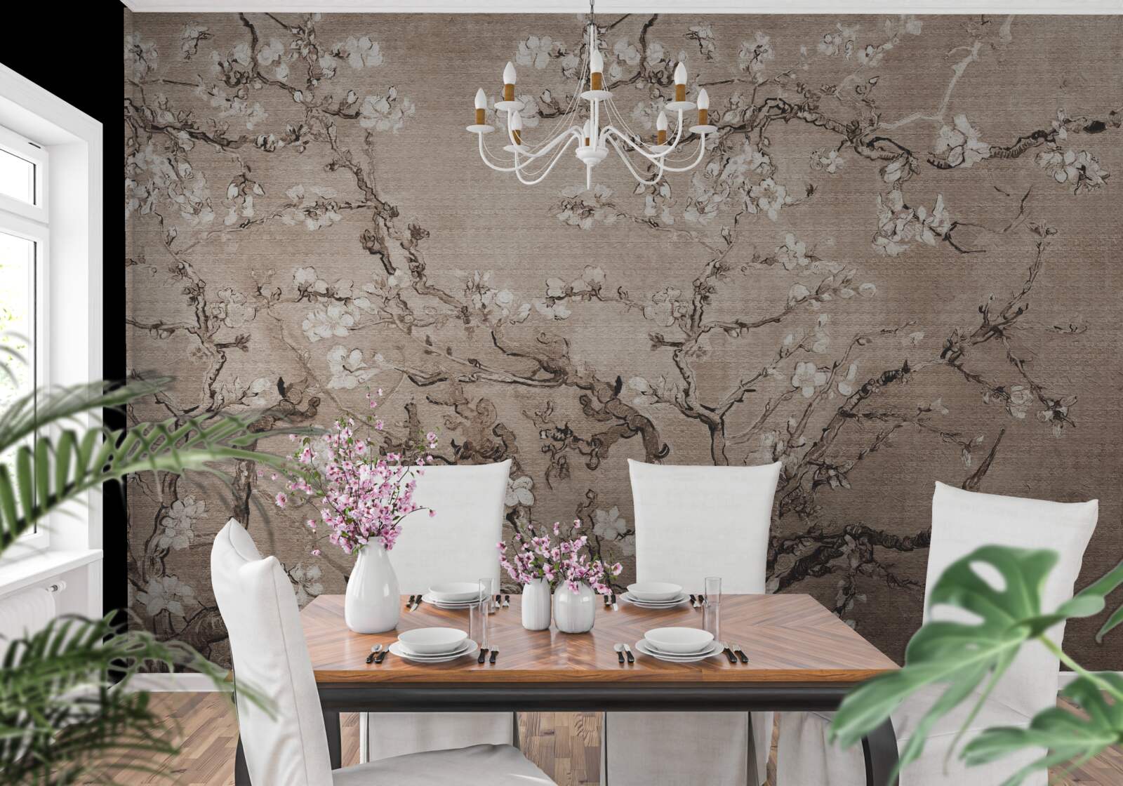 Fotobehang Japanse kersenbloesem