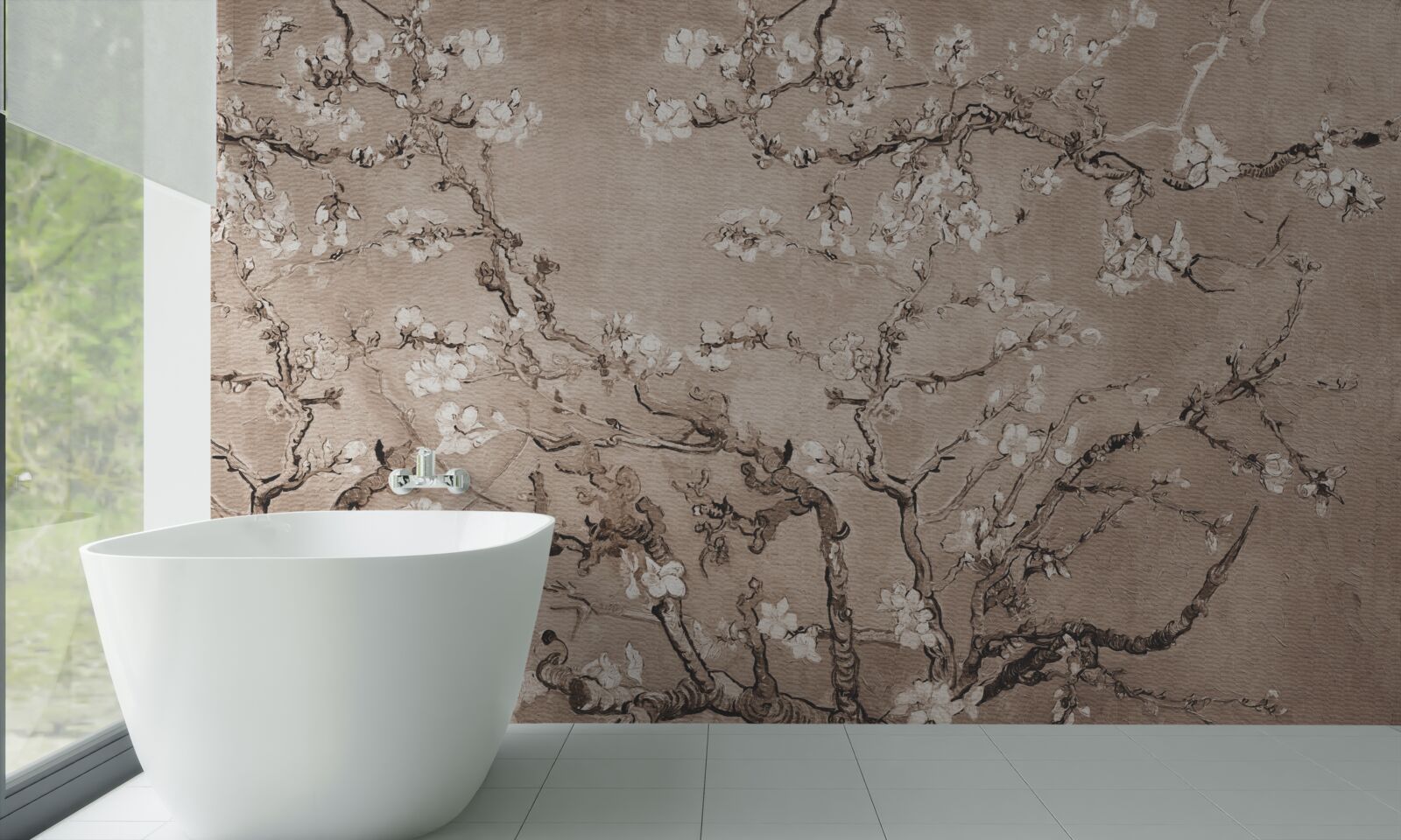 Fotobehang Japanse kersenbloesem