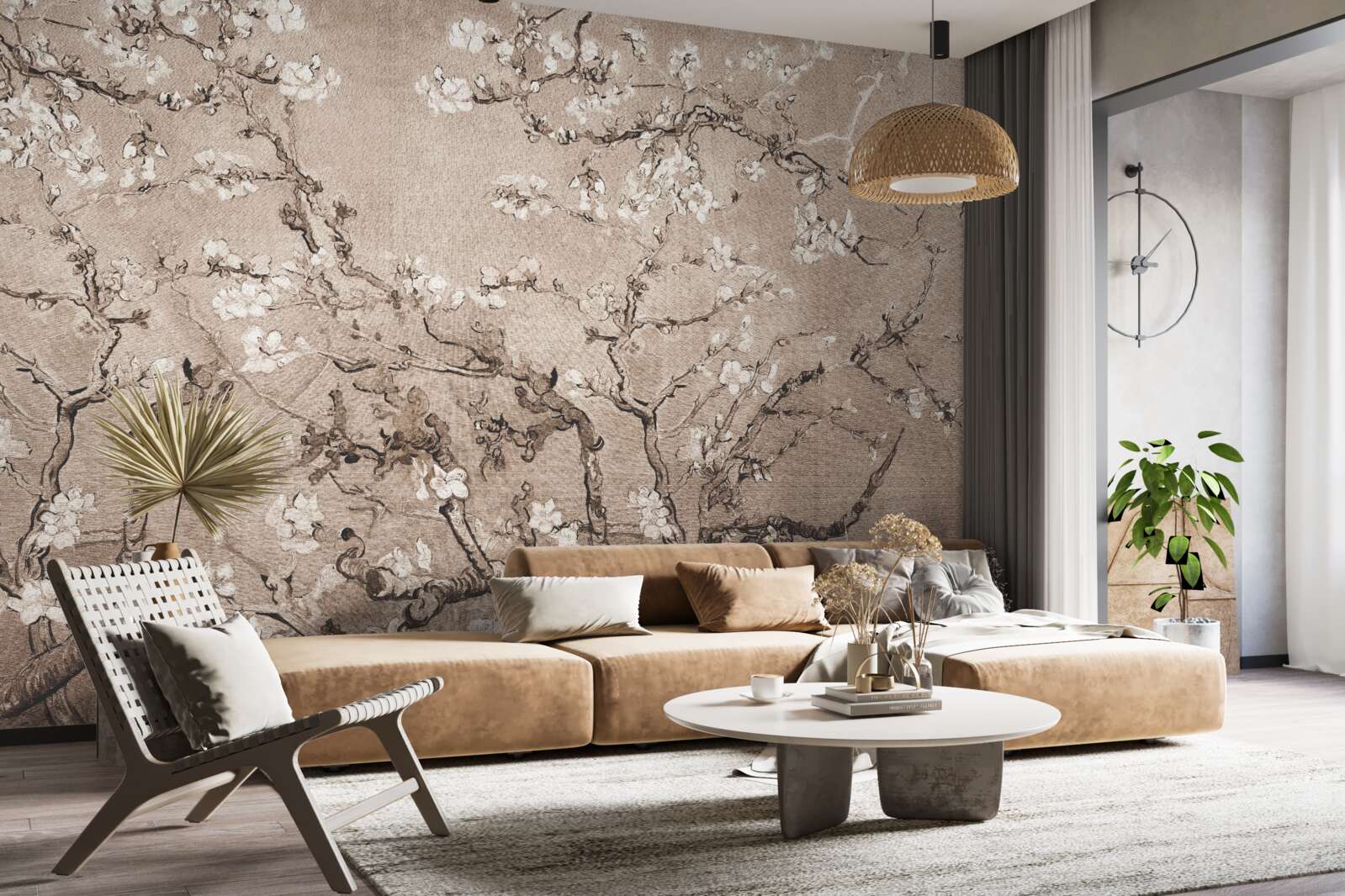 Fotobehang Japanse kersenbloesem