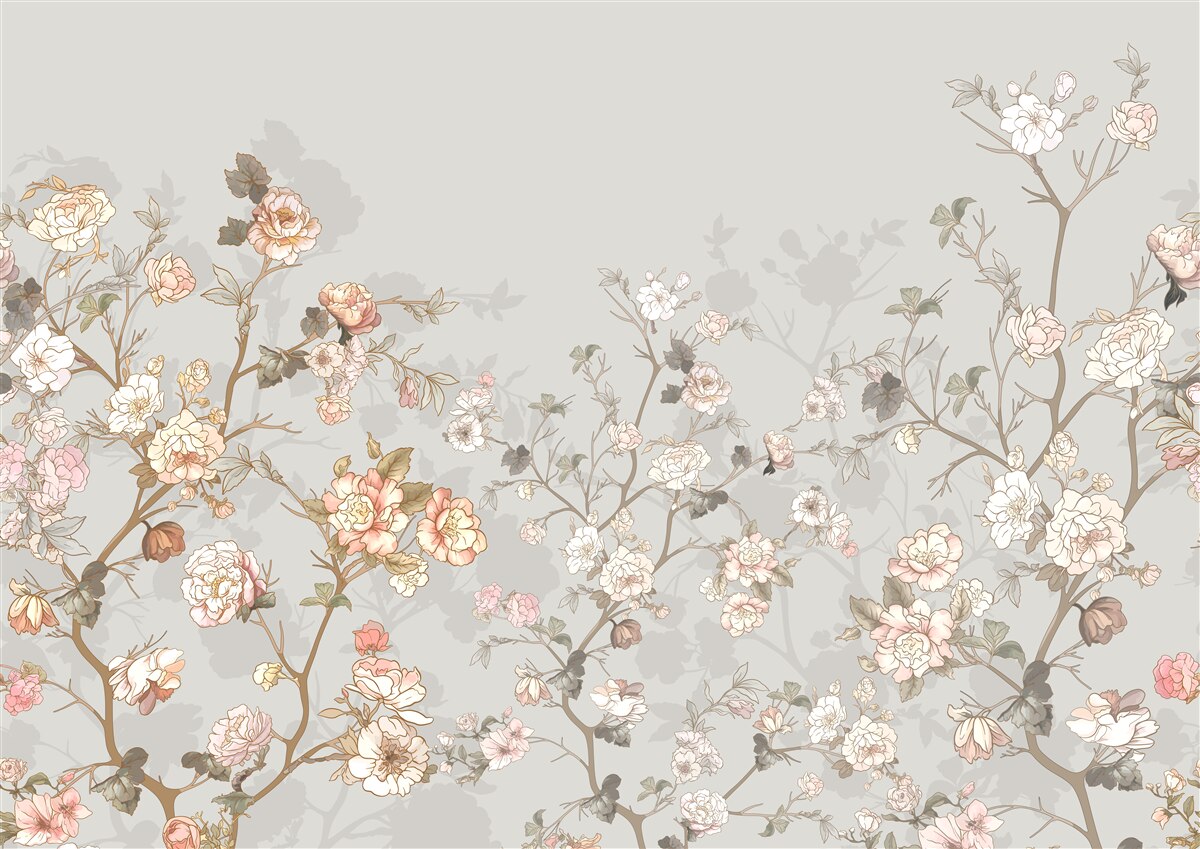 Fotobehang bloeiende sakura