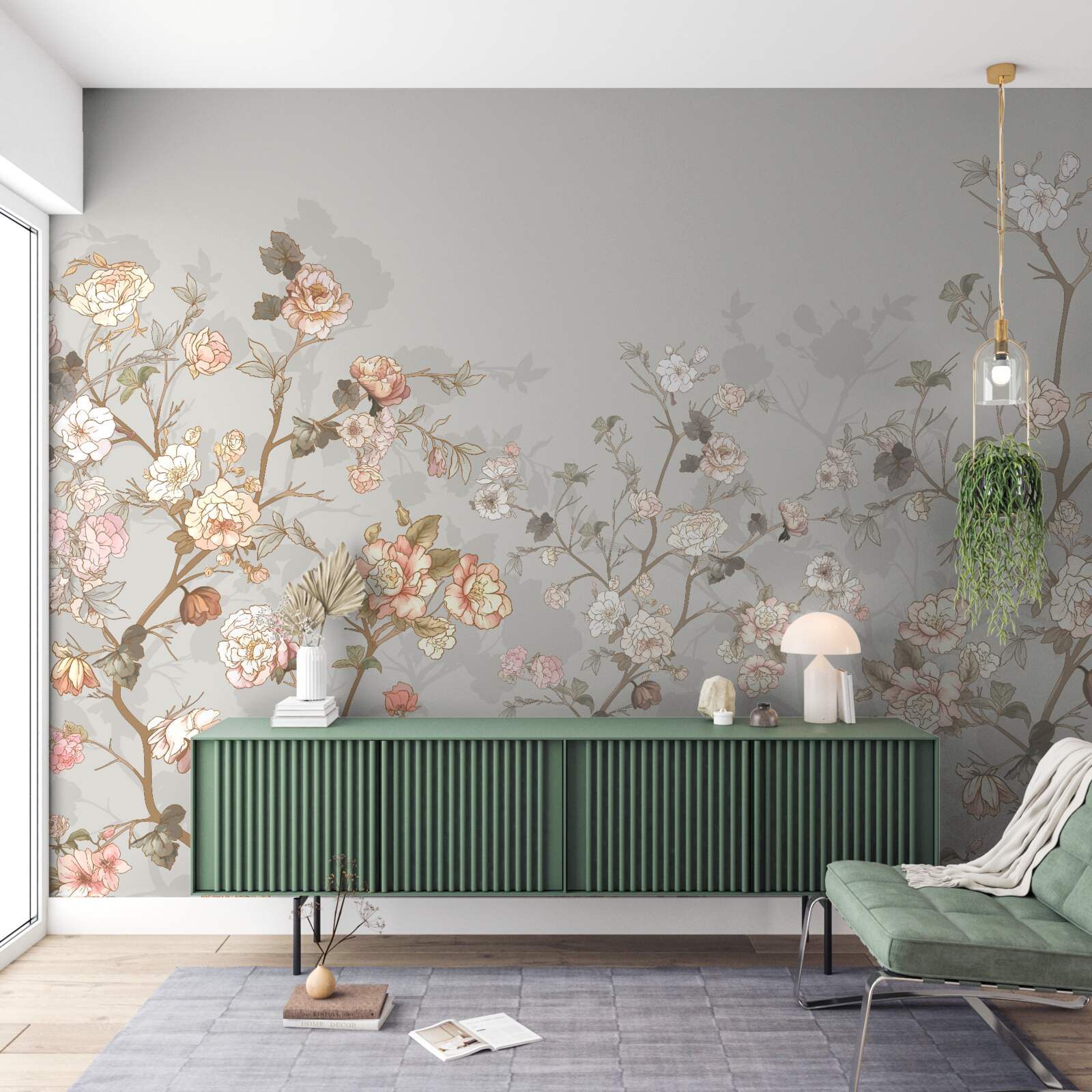 Fotobehang bloeiende sakura