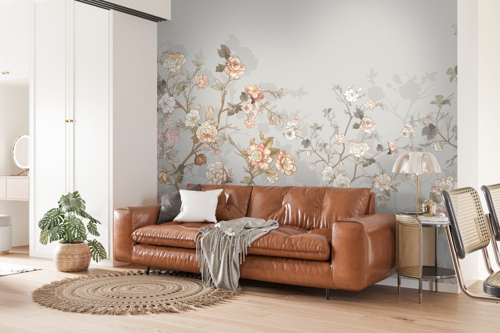 Fotobehang bloeiende sakura