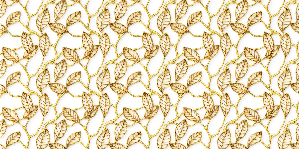 Fotobehang bladgoud textuur