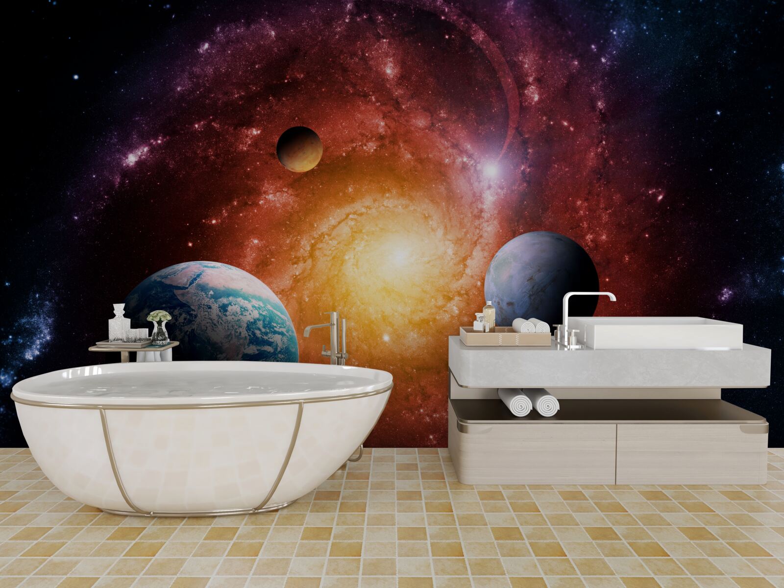 Fotobehang onbeperkte ruimten van het universum