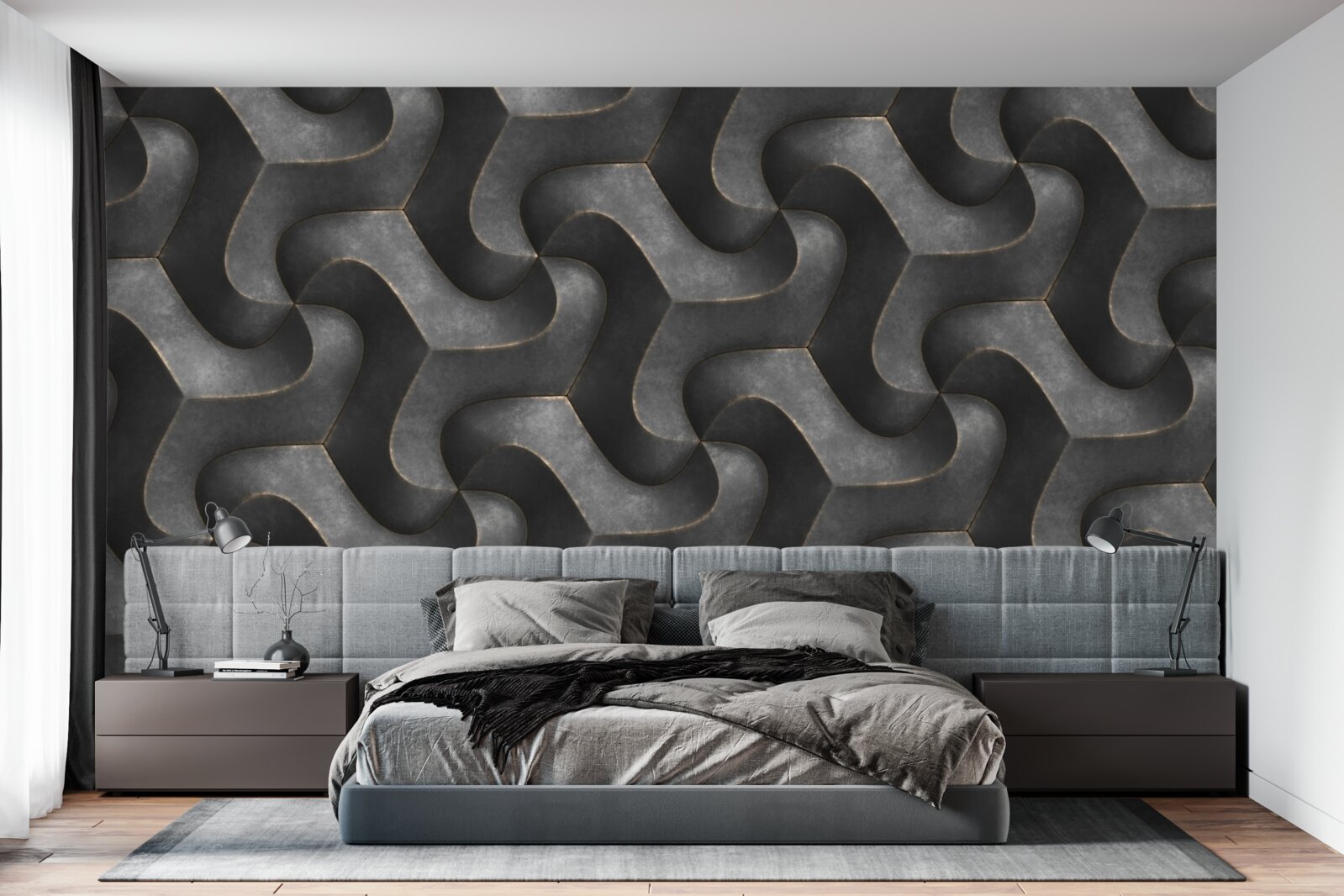 Fotobehang Geïmpregneerde houtstructuur