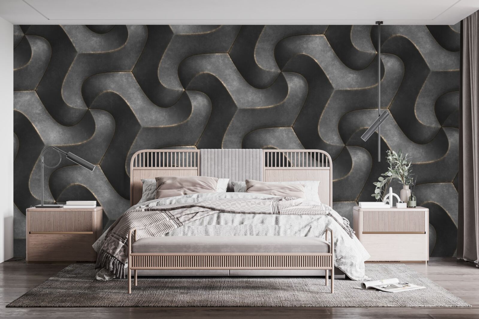 Fotobehang Geïmpregneerde houtstructuur