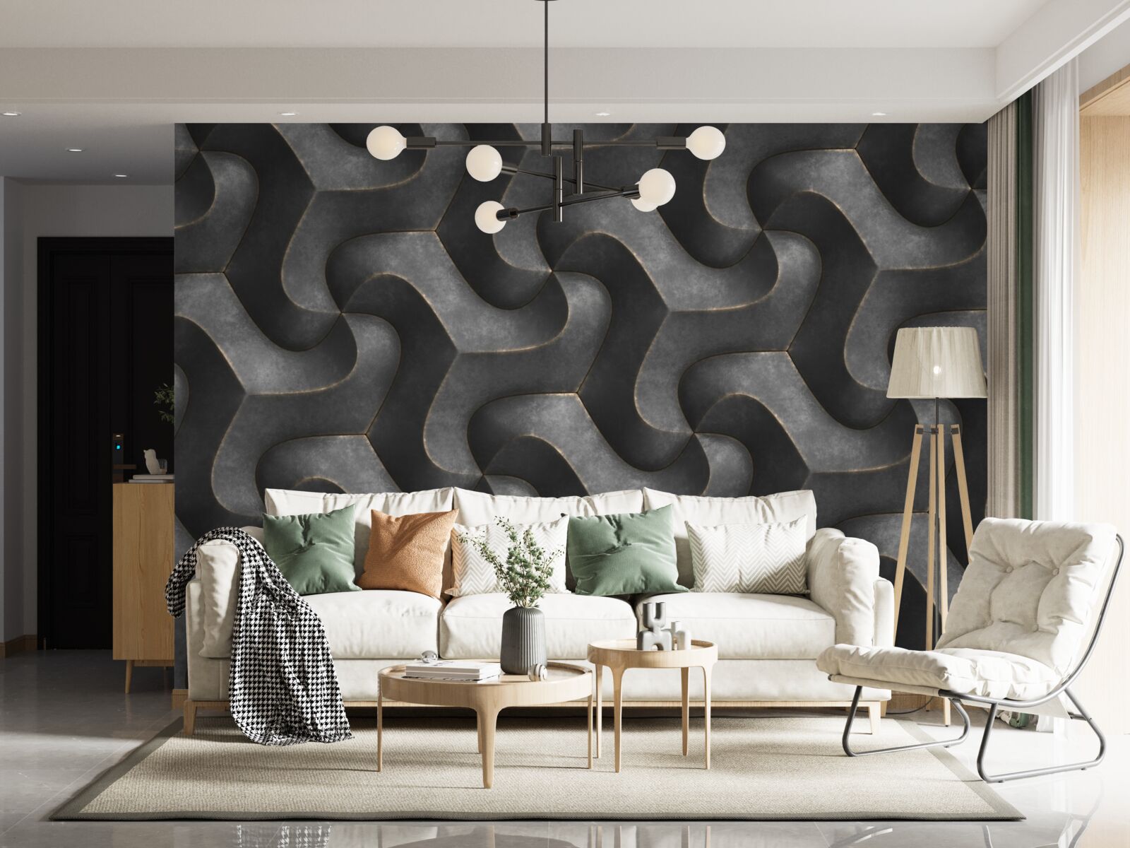 Fotobehang Geïmpregneerde houtstructuur