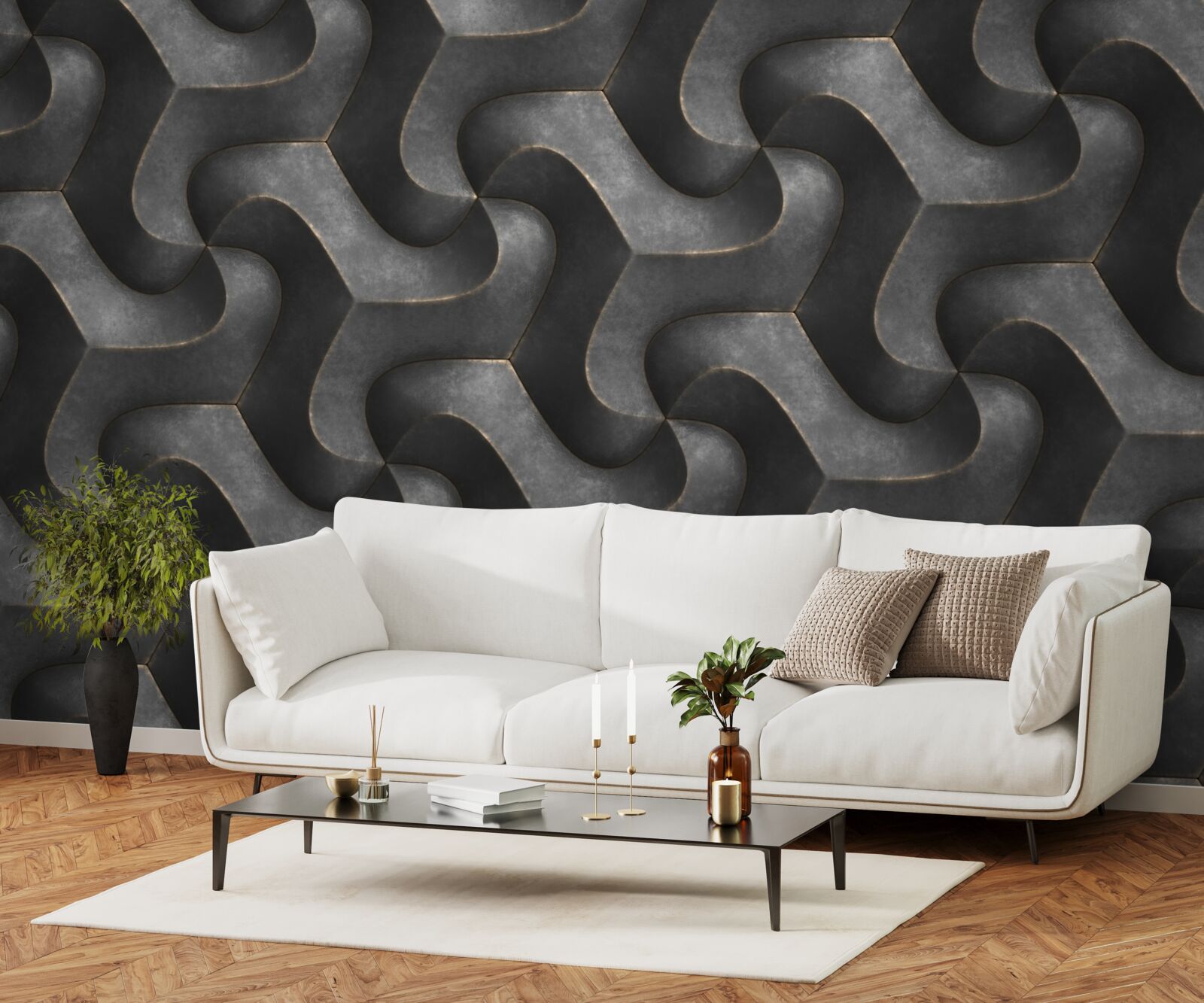 Fotobehang Geïmpregneerde houtstructuur