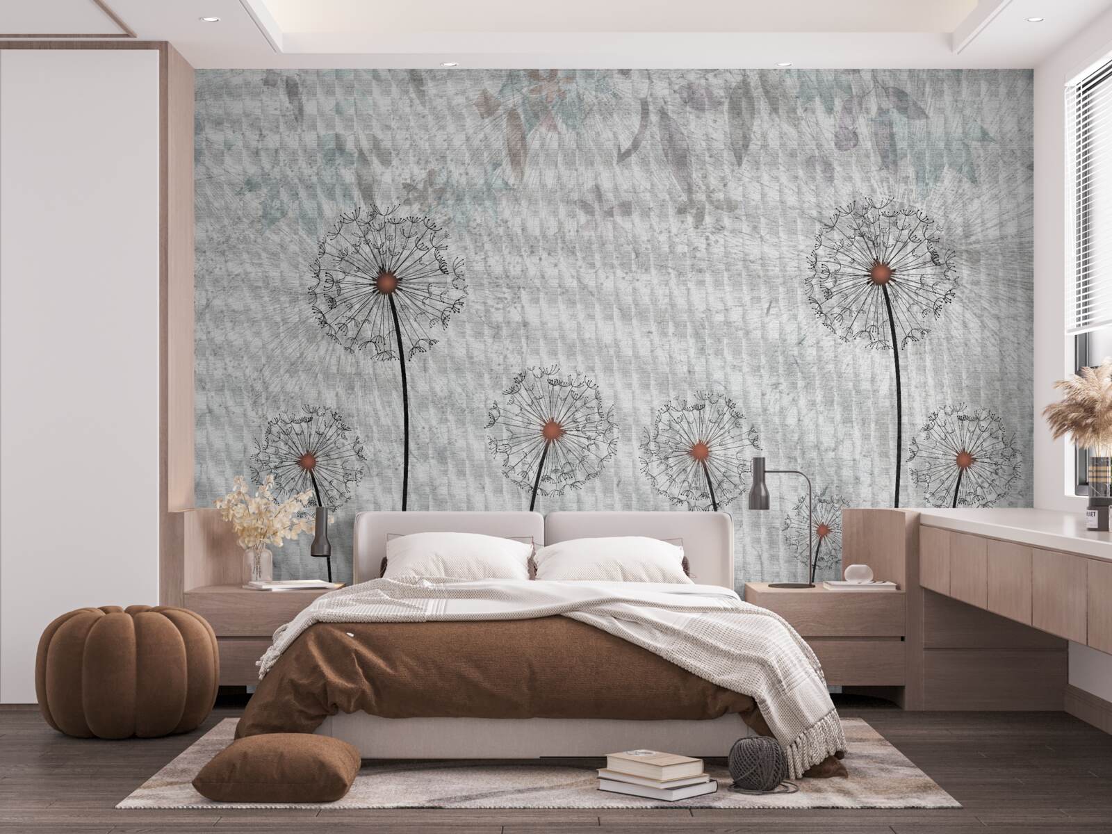 Fotobehang ronde miljoenpoten zijn slank