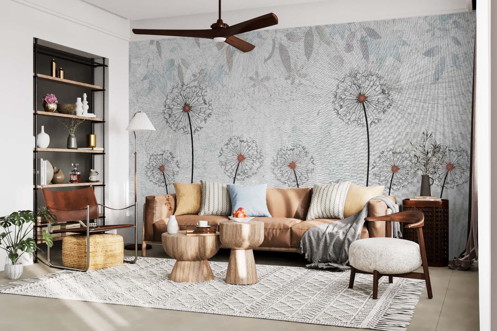 Fotobehang ronde miljoenpoten zijn slank