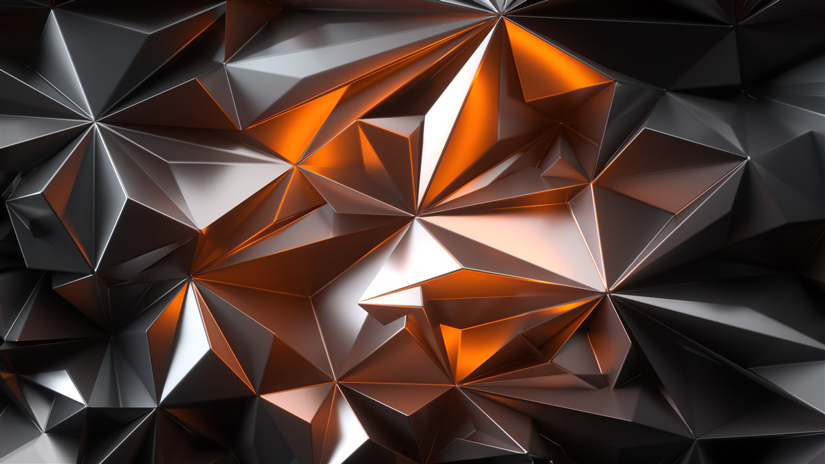 Fotobehang yantra-geometrie op een donkere achtergrond