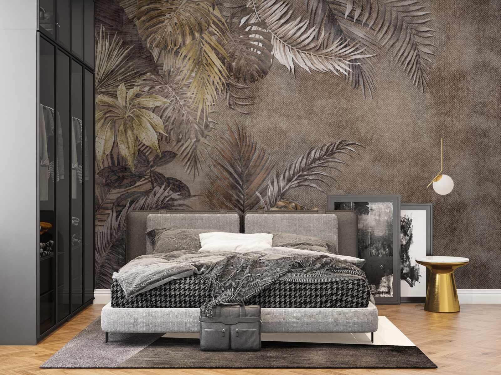 Fotobehang nachtelijke tropen onder het geritsel van bladeren