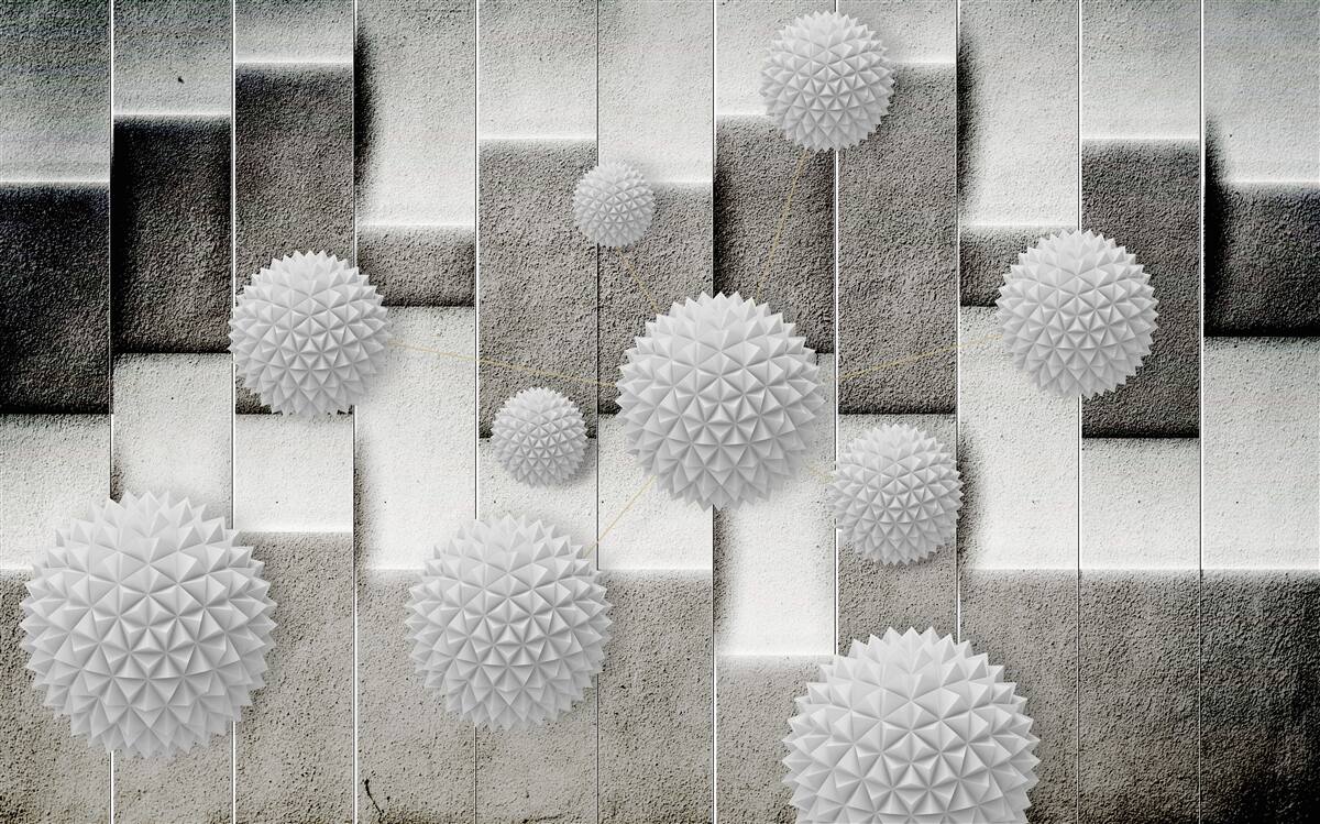 Fotobehang geometrie en puntige vormen