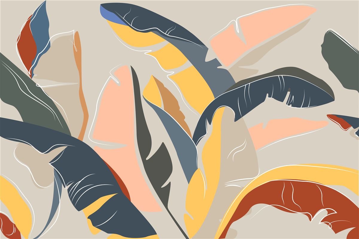 Fotobehang grote en rijke varenbladeren