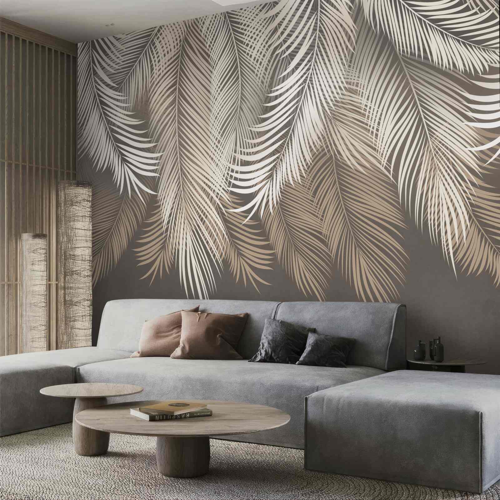 Fotobehang varenbladeren, langwerpig