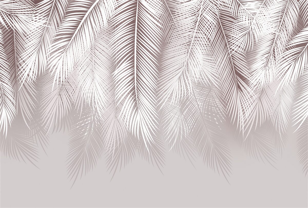 Fotobehang Sneeuwwitte veren die langzaam neerdalen