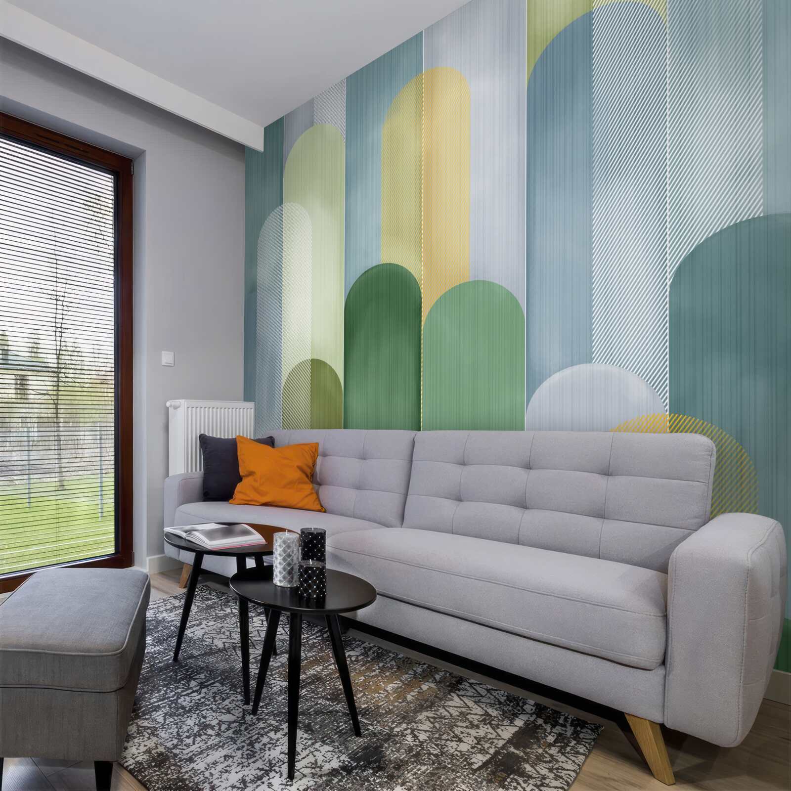 Fotobehang abstracte verticale lijnen