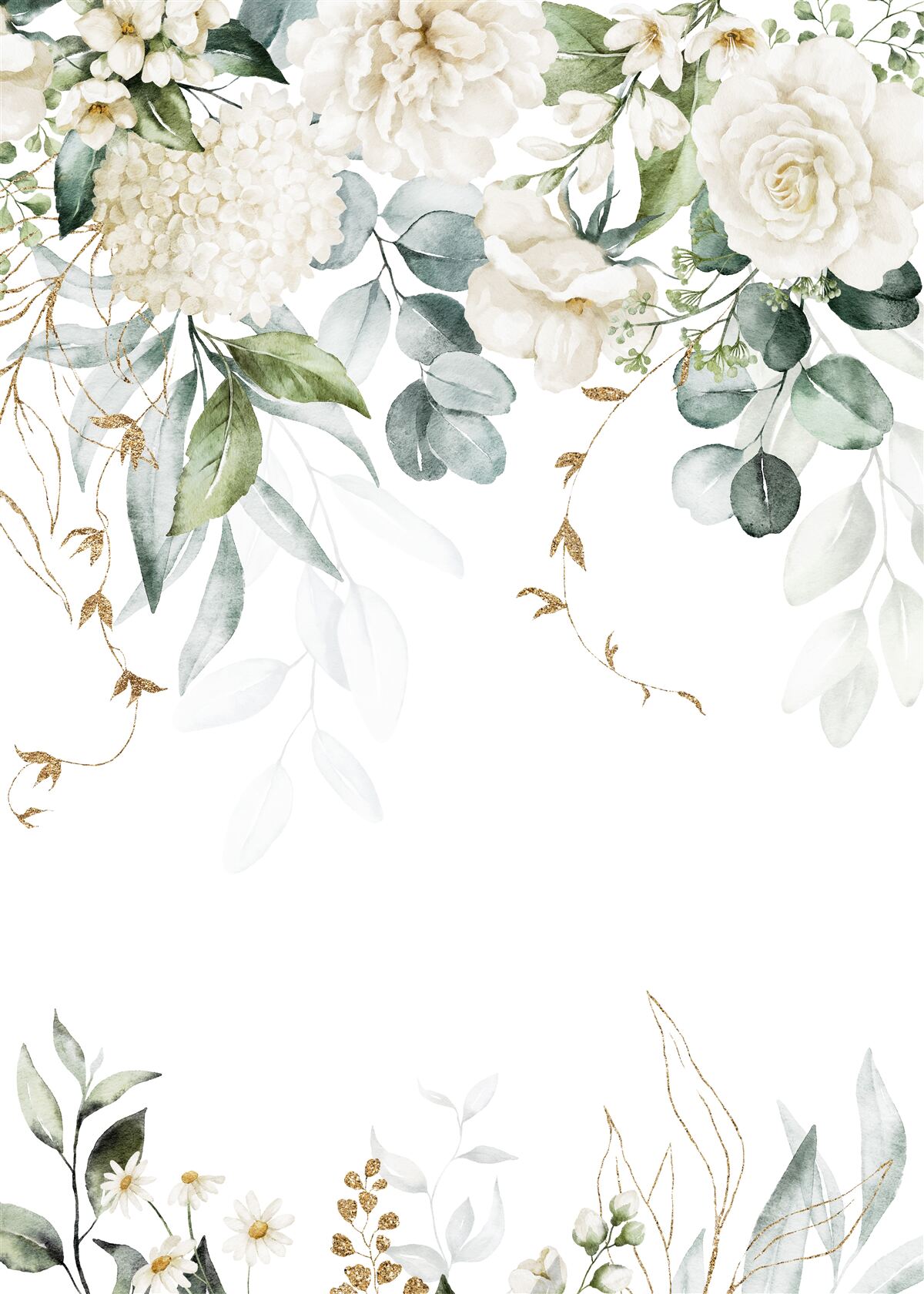 Fotobehang heldere rozen en bleke seringen